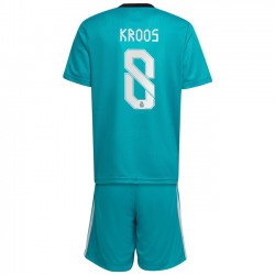 Camisola Real Madrid Toni Kroos 8 Criança Equipamento Terceiro 2021-2022 Manga Curta